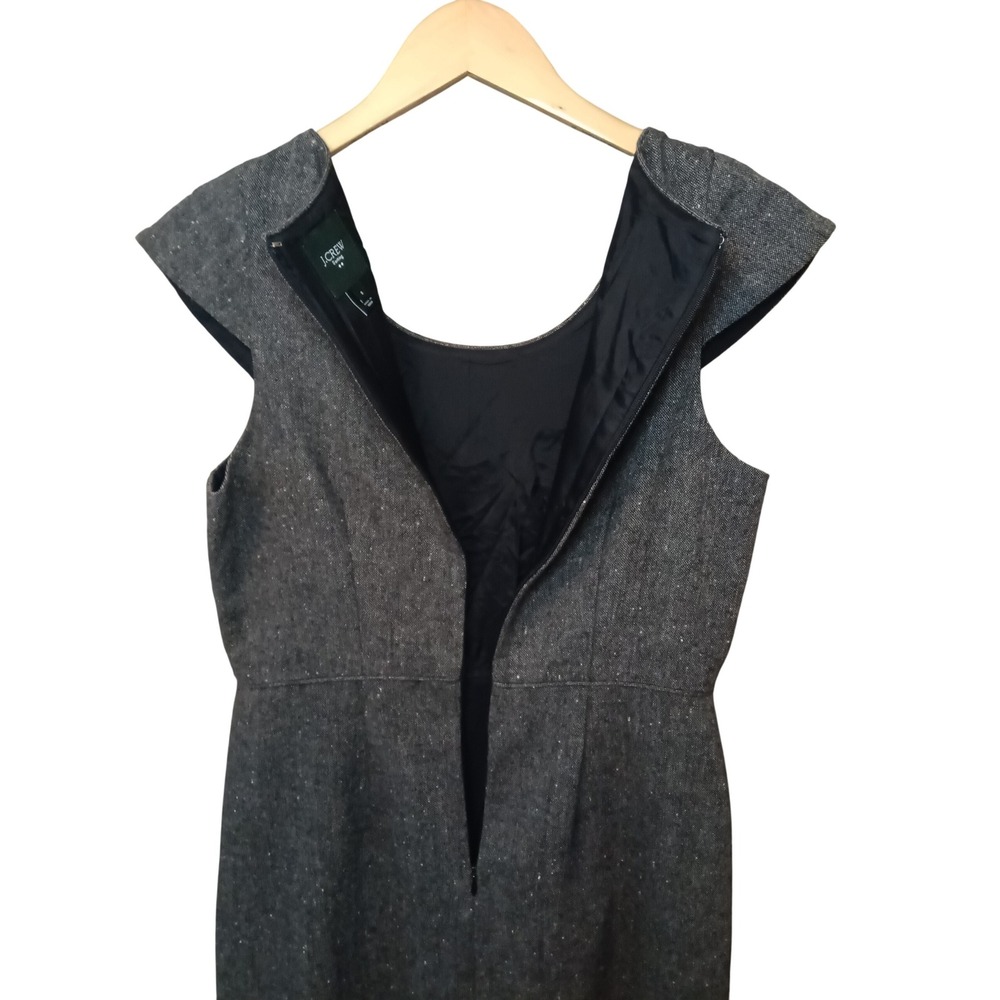 J. Crew Suiting Wool Blend Gray Dress Career Office Business Casual - Picture 7 of 13